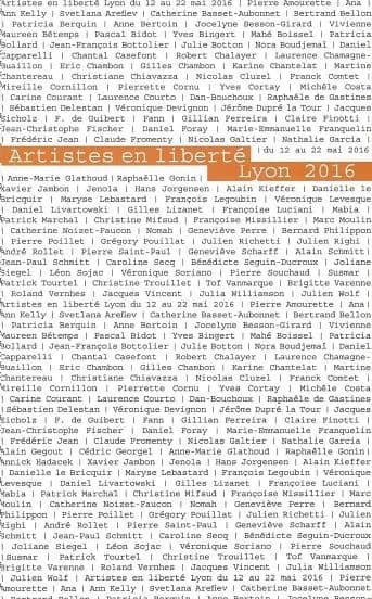 Artistes en liberté 2016