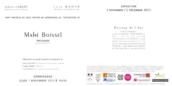 Passage Oeuvres Récentes