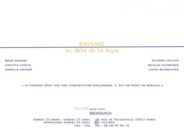 Paysage au delà de la ligne