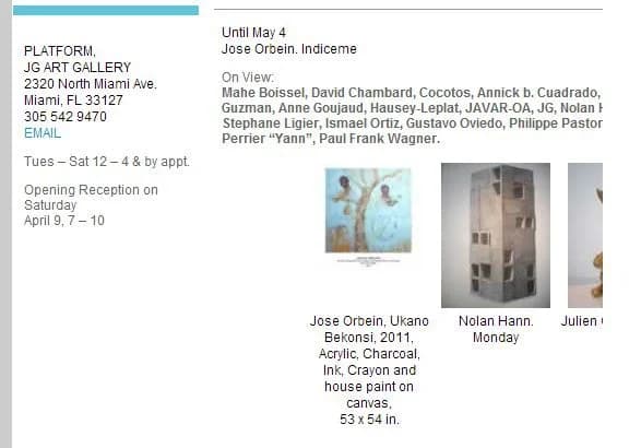 Art Circuits > JG Platform Art Gallery