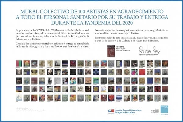 Exposition ARTISTAS SIN FRONTERAS en hommage aux soignants du Covid