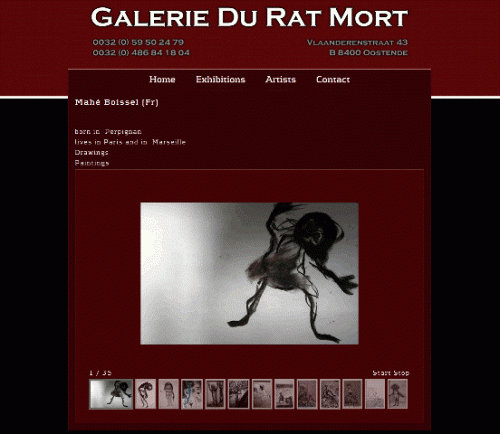 Exposition personnelle Galerie du rat mort