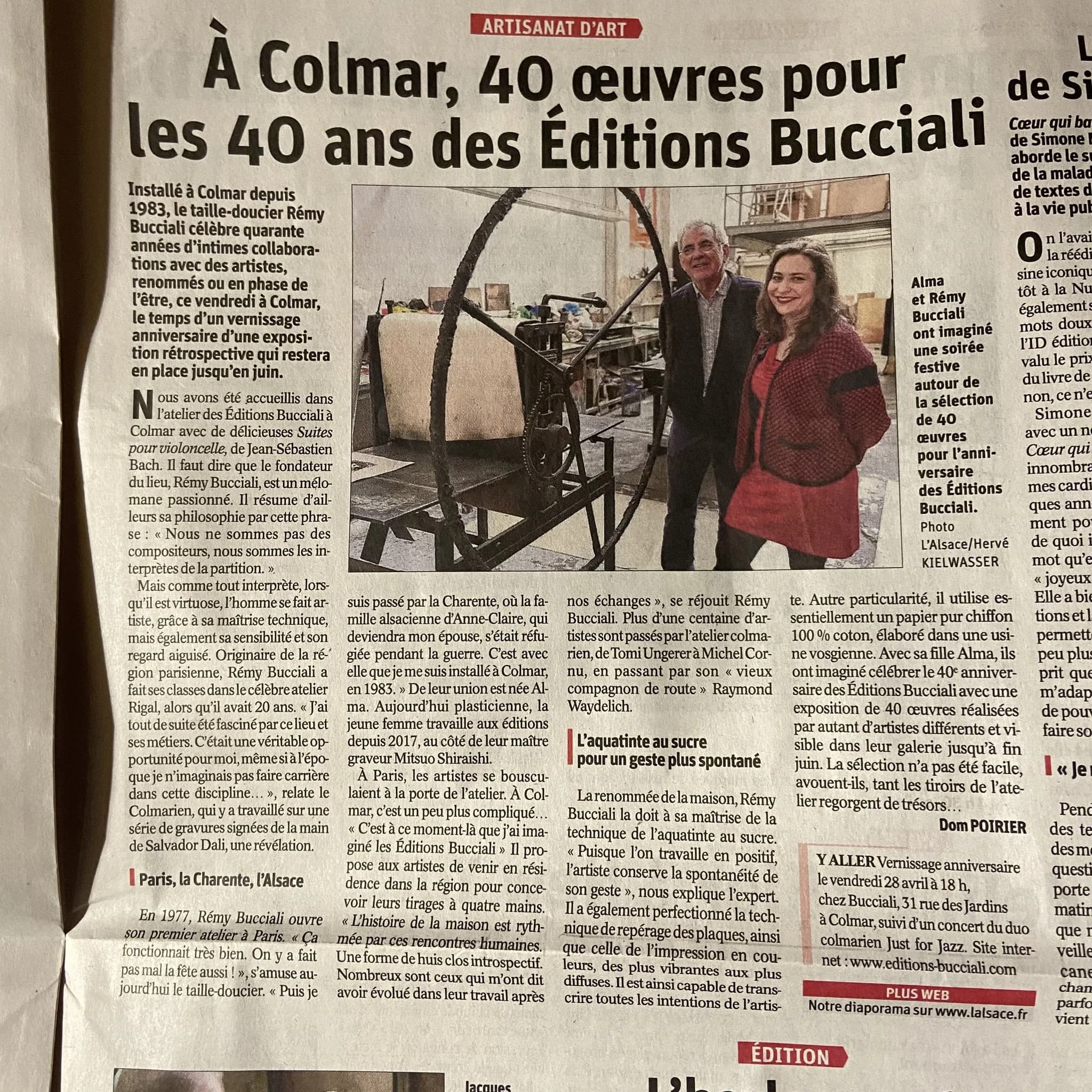 Exposition rétrospective 40 ans des Editions Bucciali