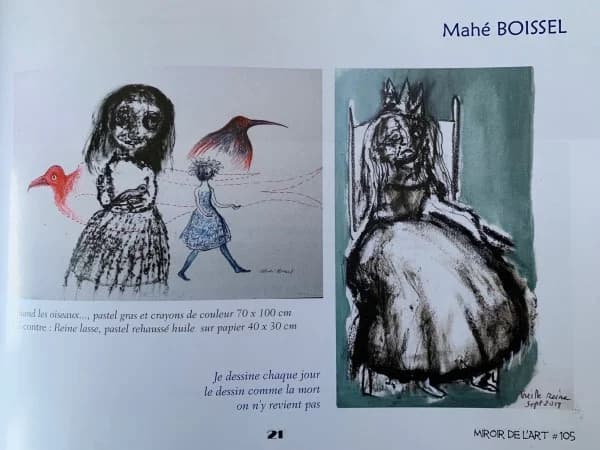 Miroir de l'Art n°105 "le dessin contemporain, 50 artistes en première ligne", Février 2020.