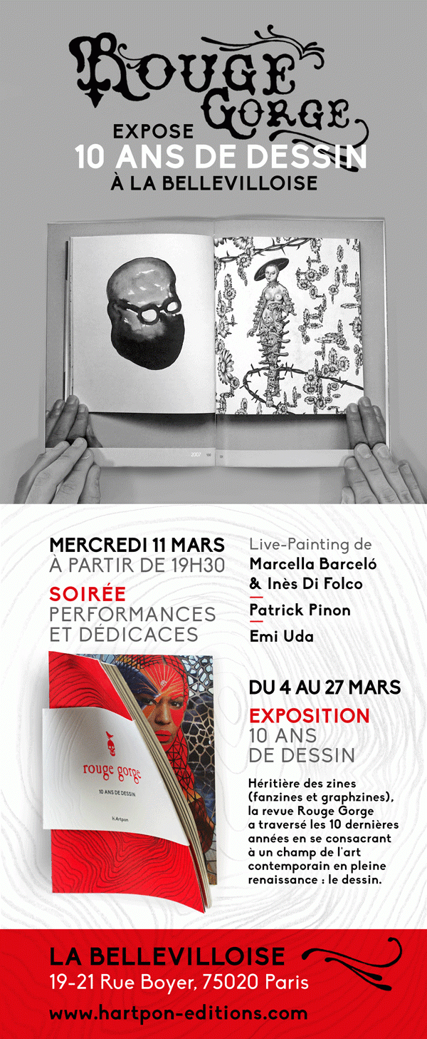 ROUGE GORGE S'EXPOSE A LA BELLEVILLOISE